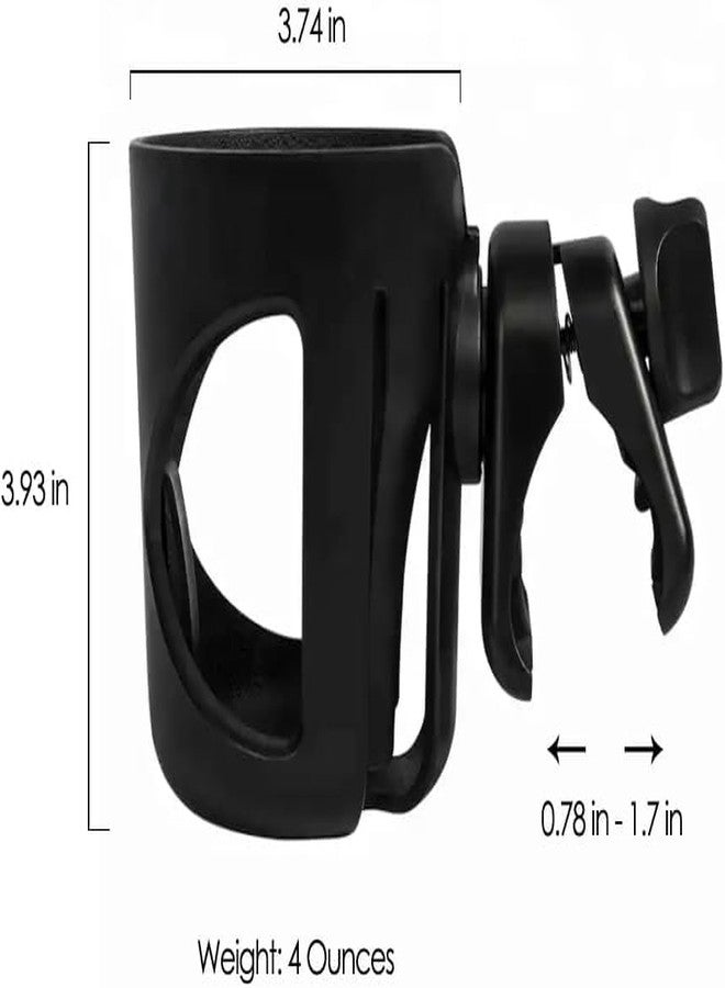 Digital Nc New Stroller Cup Holder for Stanley Quencher H2.0 (30 & 40 Oz. Models), Also Compatible with Stanley IceFlow (20 & 30 Oz. Models) - Black - Image 5